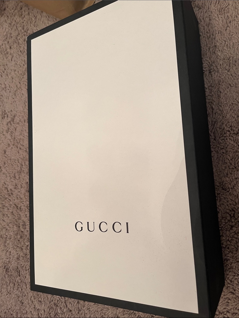 Gucci Black & White Logo Gift Box big size .